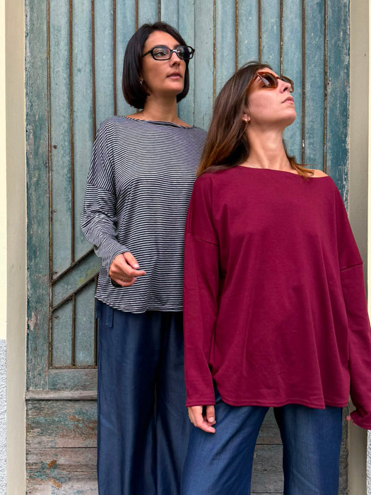 Maglia Carolina color bordeaux