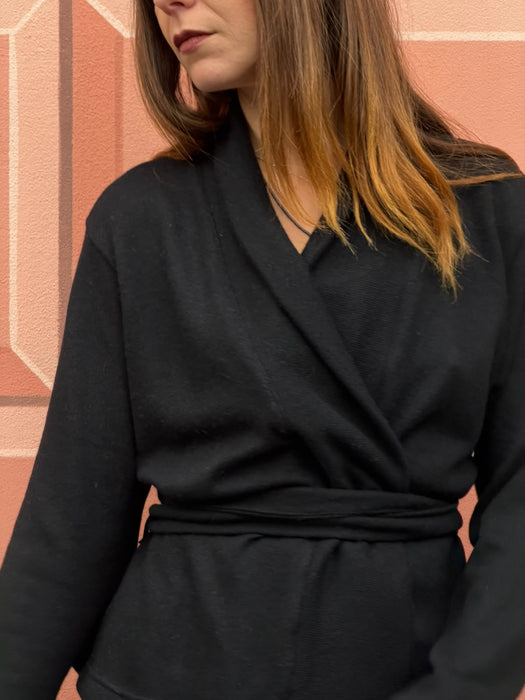 Cardigan Romeo in cashmere nero