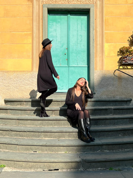 Abito Frida in maglina nera