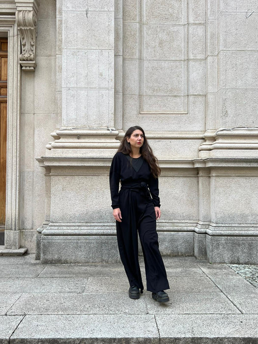 Tuta Magda a  manica lunga nera