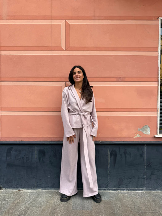Cardigan Romeo in cashmere rosa