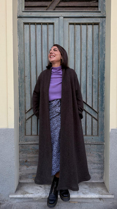 Cardigan Marinella in lana marrone