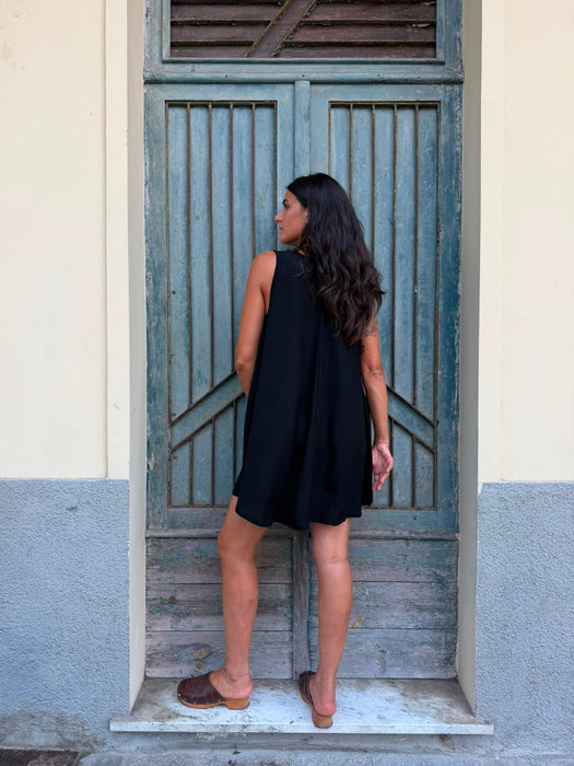 Abito Michele in viscosa nero