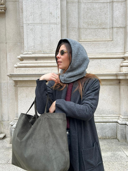 Balaclava double grigio