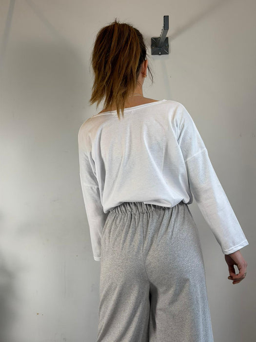 Pantaloni Corrado grigio chiaro mélange