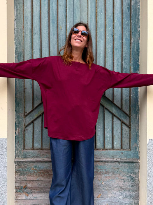 Maglia Carolina color bordeaux