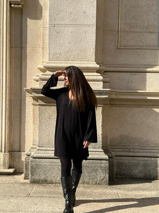 Abito Frida in maglina nera