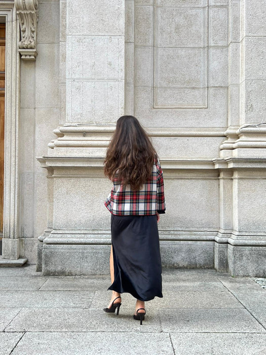 Abito Cristiana lungo in velluto nero