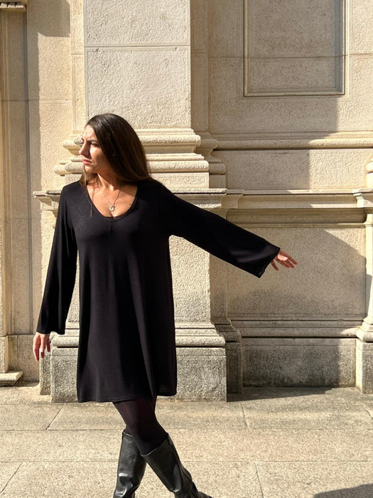 Abito Frida in maglina nera