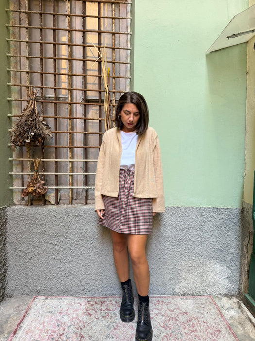 Cardigan Romeo in lana beige