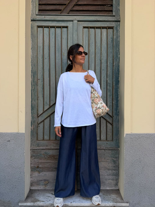 Pantaloni Mia in jeans lavaggio scuro