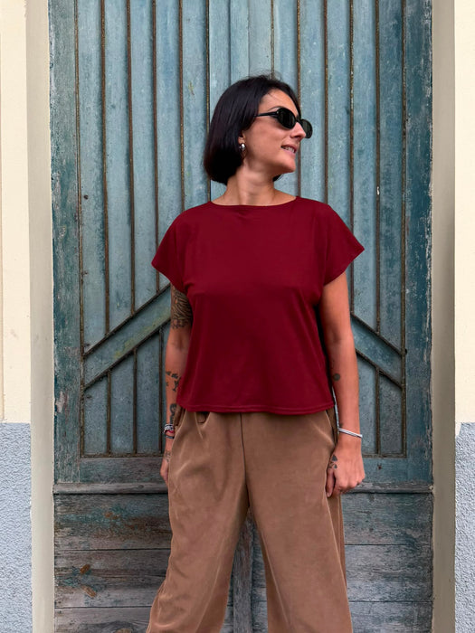 T-shirt Scatoletta rosso/mattone