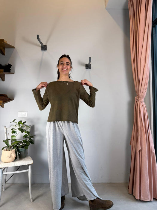 Pantaloni Corrado grigio chiaro mélange