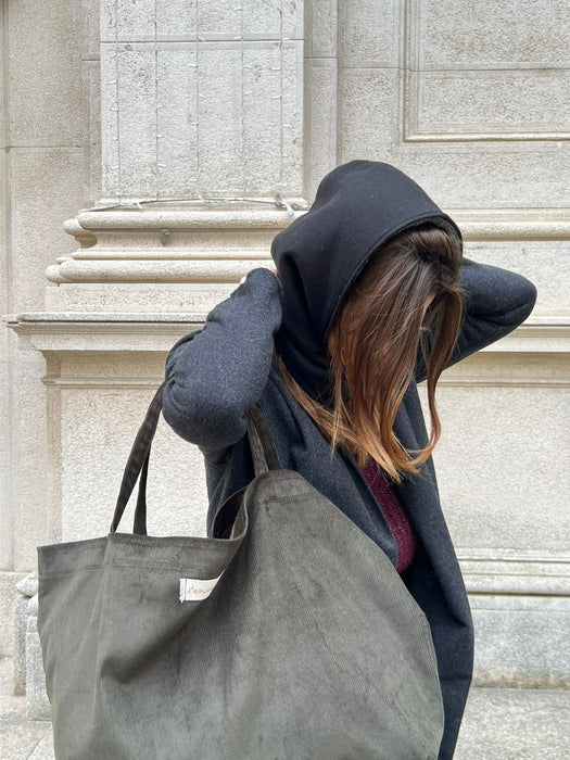 Balaclava double nero e grigio