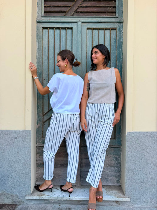 Pantaloni Asia a righe