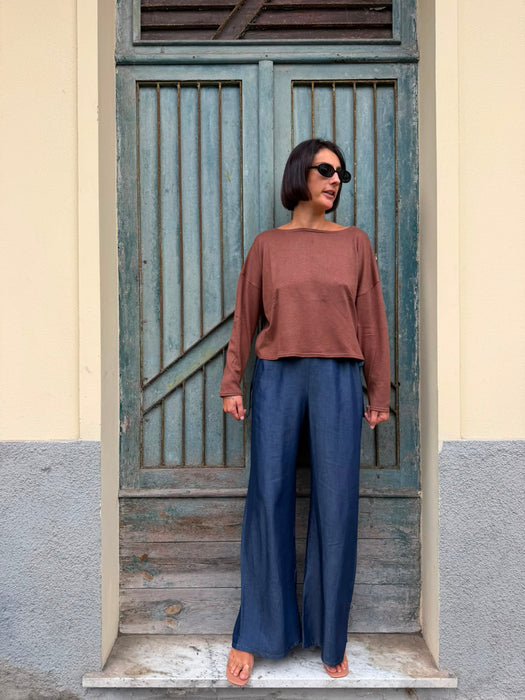 Maglia Deborah in maglina color cammello