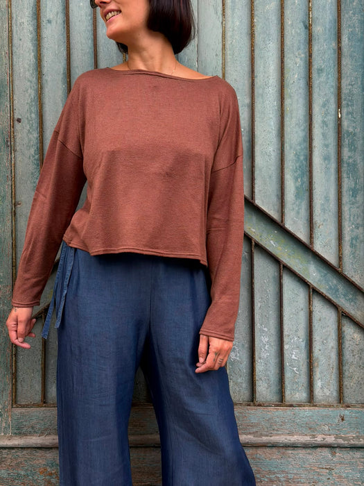 Maglia Deborah in maglina color cammello