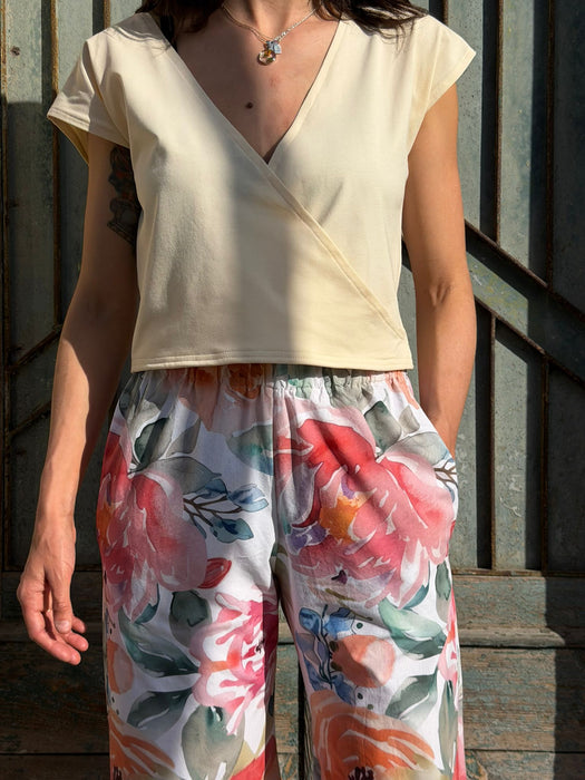 Pantaloni Ines in fantasia fiorata