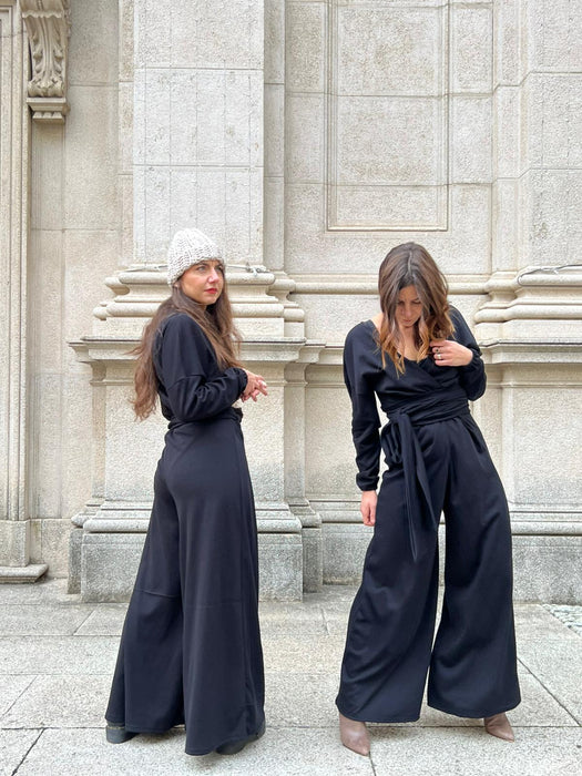 Tuta Magda a  manica lunga nera