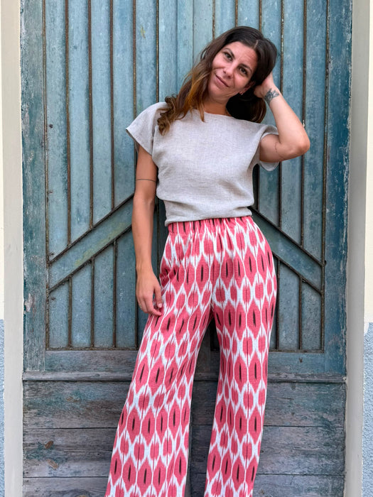 Pantaloni Mia in fantasia geometrica