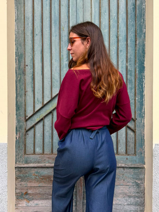 Maglia Carolina color bordeaux