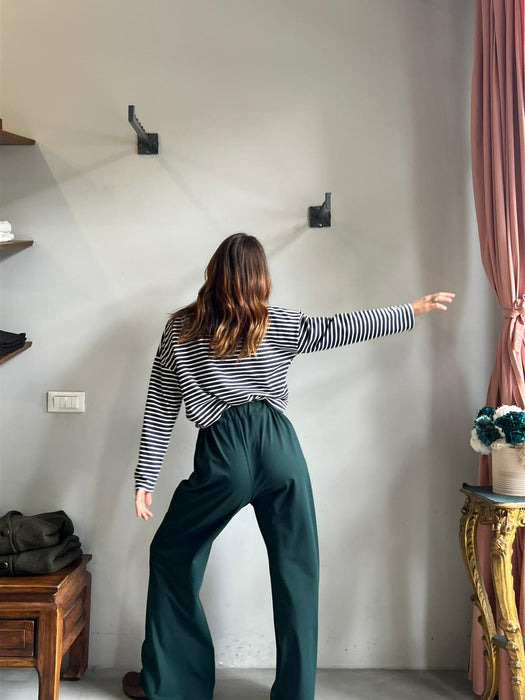 Pantaloni Mia verde bottiglia