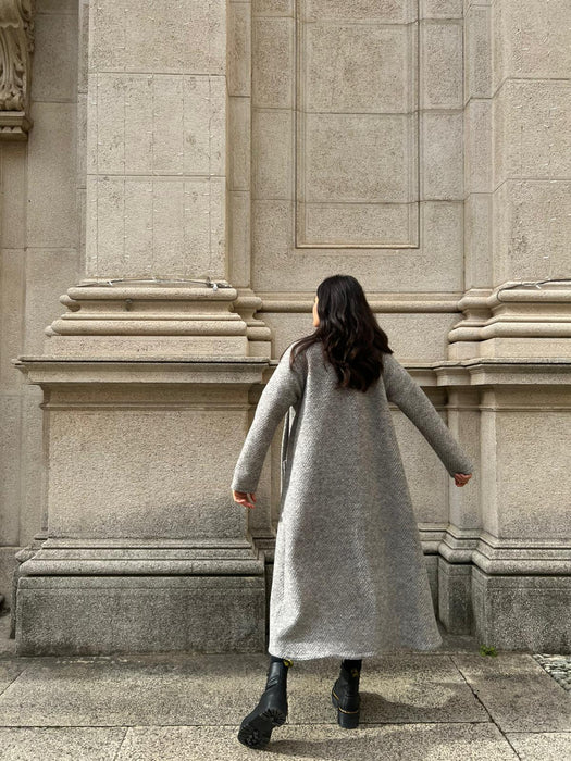 Capospalla Marinella lungo spigato grigio