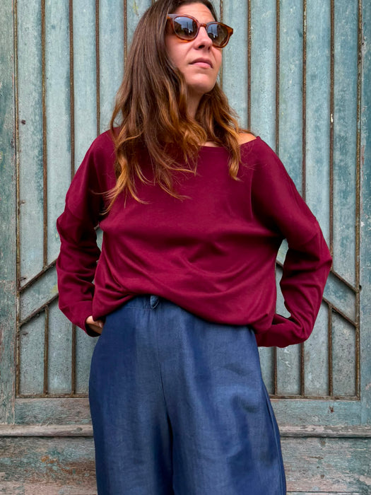 Maglia Carolina color bordeaux