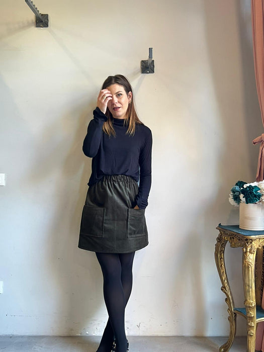 Gonna Luca in velluto verdone