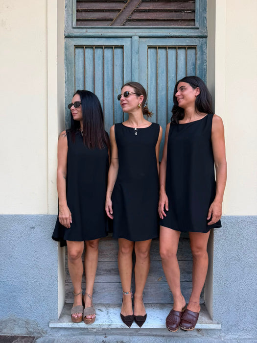 Abito Michele in viscosa nero