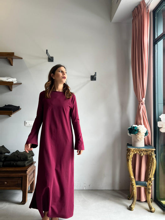 Abito Cristiana lungo magenta