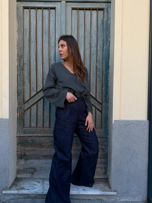 Maglia Frida verde/grigio