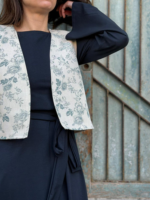 Gilet Mary Jane fiorato