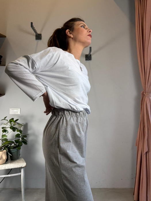 Pantaloni Corrado grigio chiaro mélange