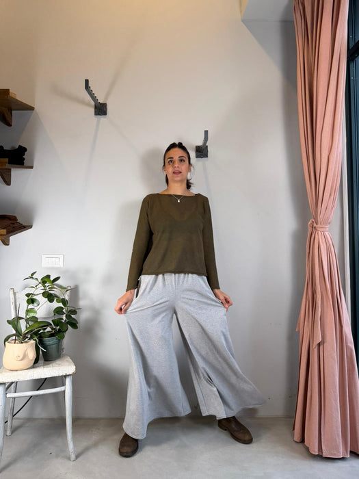 Pantaloni Corrado grigio chiaro mélange