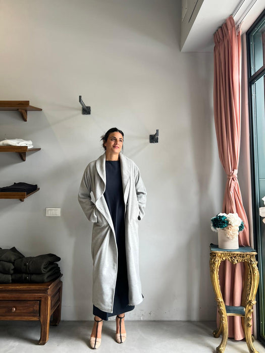 Abito Cristiana lungo blu navy