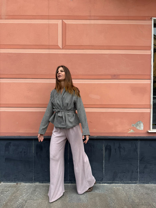 Cardigan Romeo in flanella a quadretti