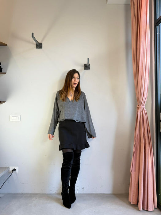 Gonna Tea in cotone nero