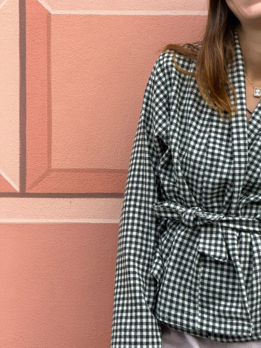 Cardigan Romeo in flanella a quadretti