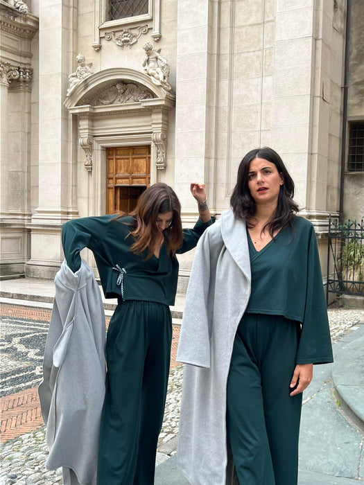 Pantaloni Mia verde bottiglia