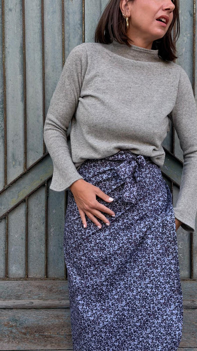 Maglia Nicole in lana grigio chiaro