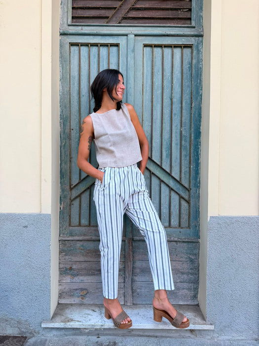 Pantaloni Asia a righe