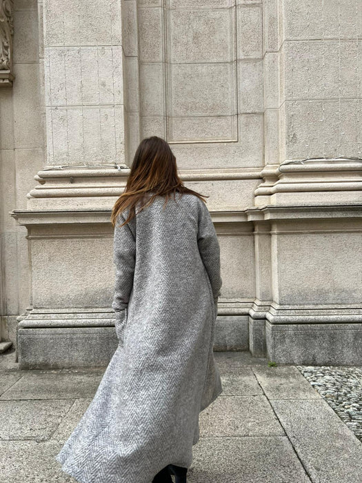 Capospalla Marinella lungo spigato grigio