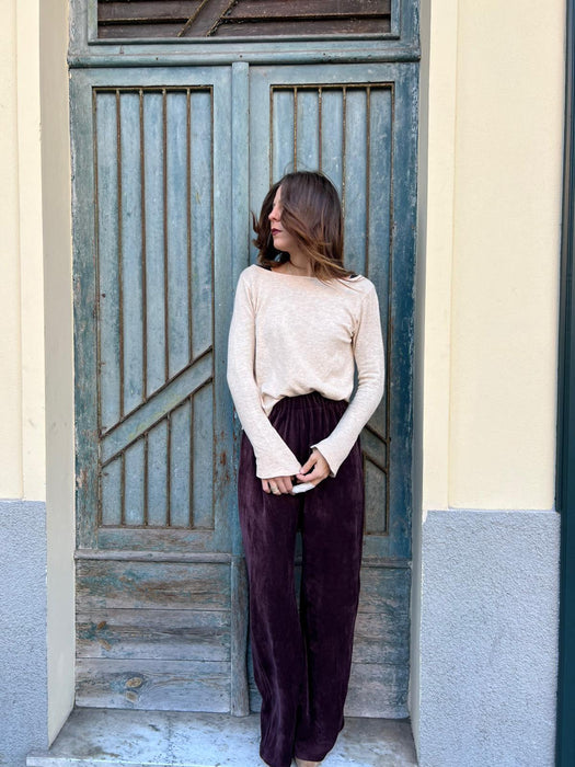 Maglia Basica burro mélange