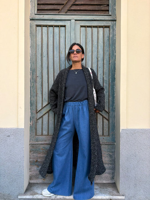 Pantaloni Mia in jeans lavaggio chiaro
