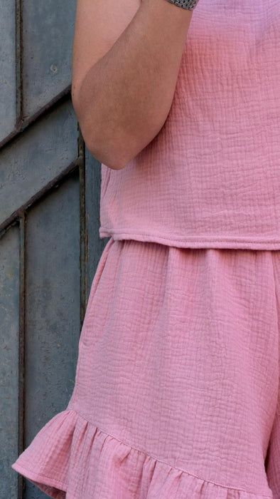 Pantagonna Itana in mussola rosa