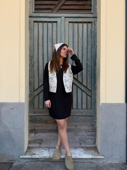 Gilet Mary Jane fiorato