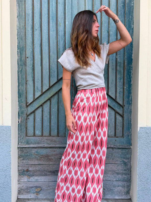 Pantaloni Mia in fantasia geometrica