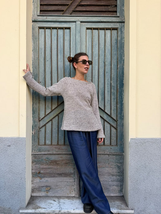 Pantaloni Mia in jeans lavaggio scuro