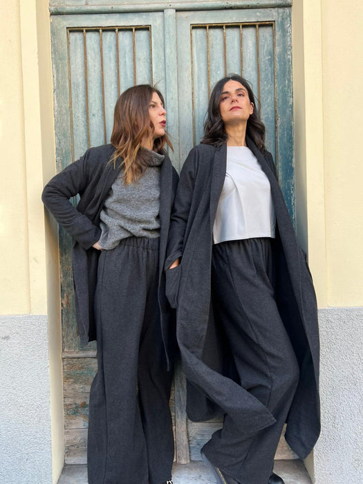 Cardigan Marinella lungo antracite